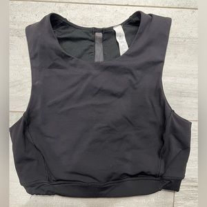 Black lululemon tank/bra size 2
